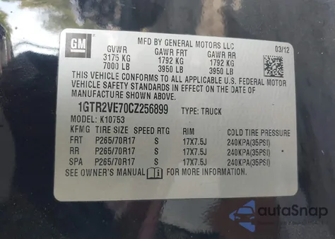 2012 GMC Sierra 1500 Sle from USA, damaged, VIN 1GTR2VE70CZ256899